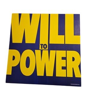 Will‎ to Power Vintage 1988 Promo Flat Album Poster 12x12 Double Sided CBS